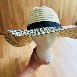 Shiraleah wicker summer women's hat nwot